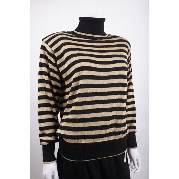 Laurette Par le chois Womens Knit Midi Skirt Cardigan Sweater 3pc M Black NWT - Picture 9 of 16